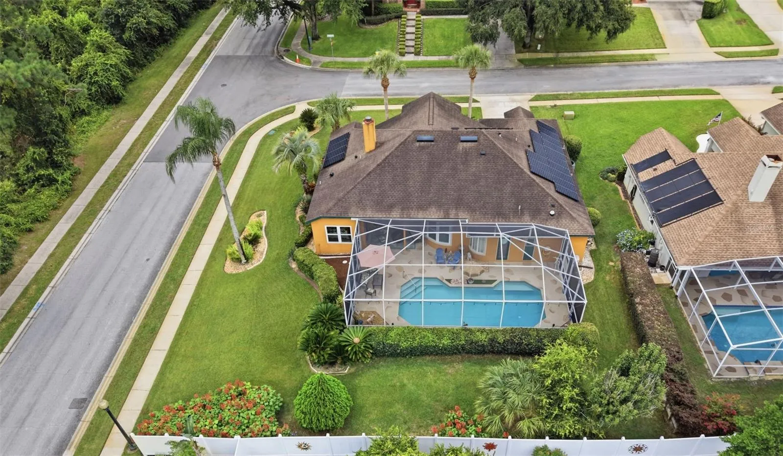 Aerial view of your new home from rear.