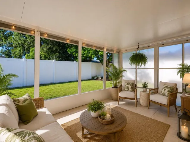 Virtually Staged Lanai