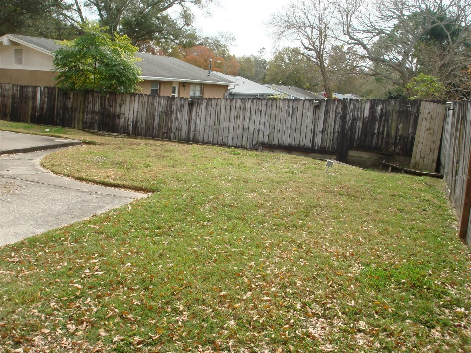 Fenced Backyard