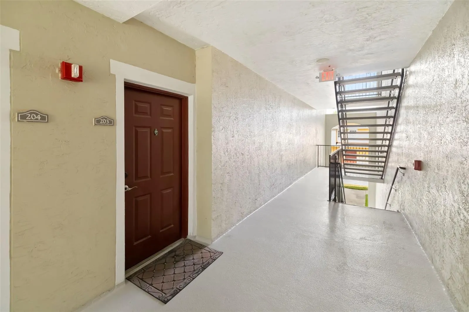 Up Stairs to Second Floor.  Unit on Right.