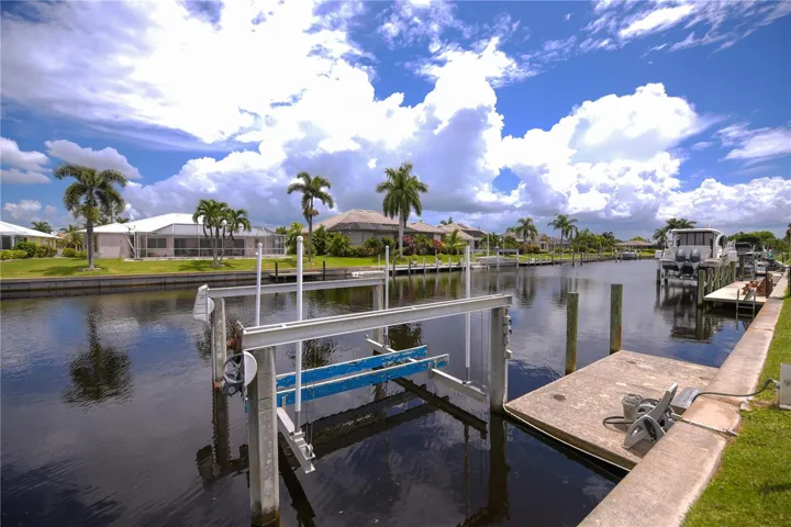 The dock & lift are ready for you & your boat!