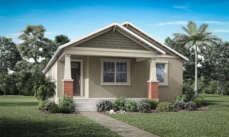 Rainwood - Alafia Floorplan - Craftsman Elevation - Architect's Rendering