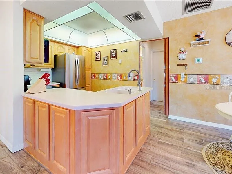 That hall leads to the front bedroom and second bathroom