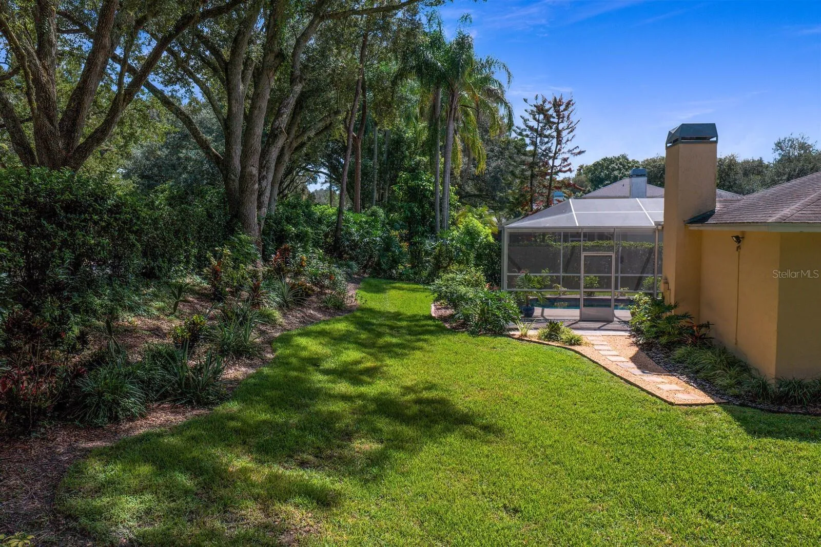 Real privacy with lush landscaping.
