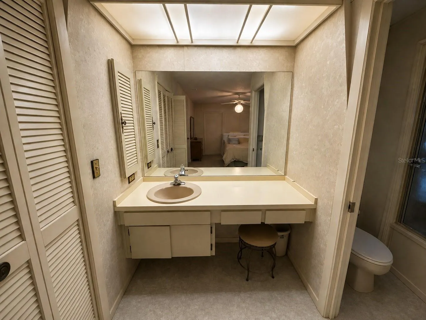 Bedroom 2 with private bathroom. Digitally enhanced