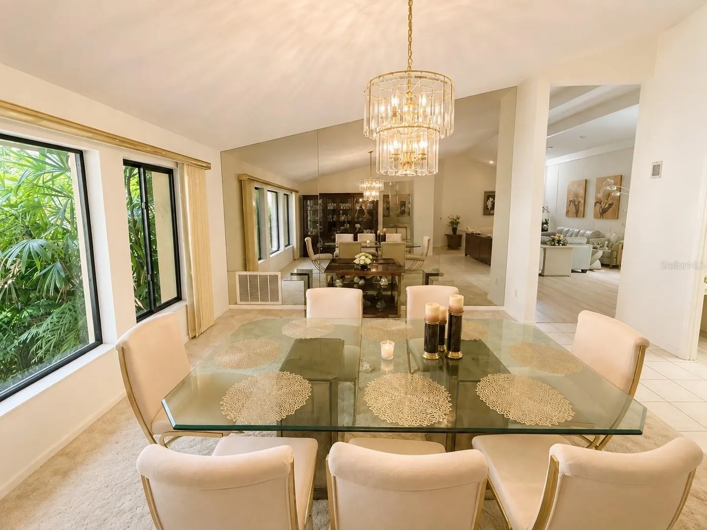 Dining room. Digitally enhanced