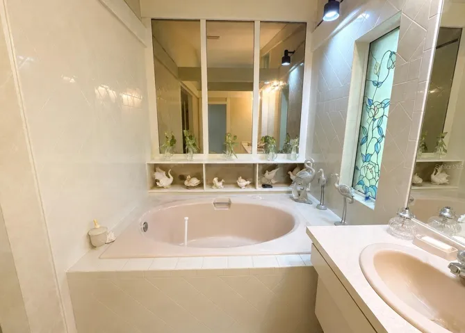 Primary bathroom. Digitally enhanced