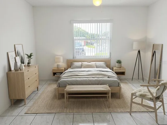 PRIMARY BEDROOM VIRTUALLY STAGED