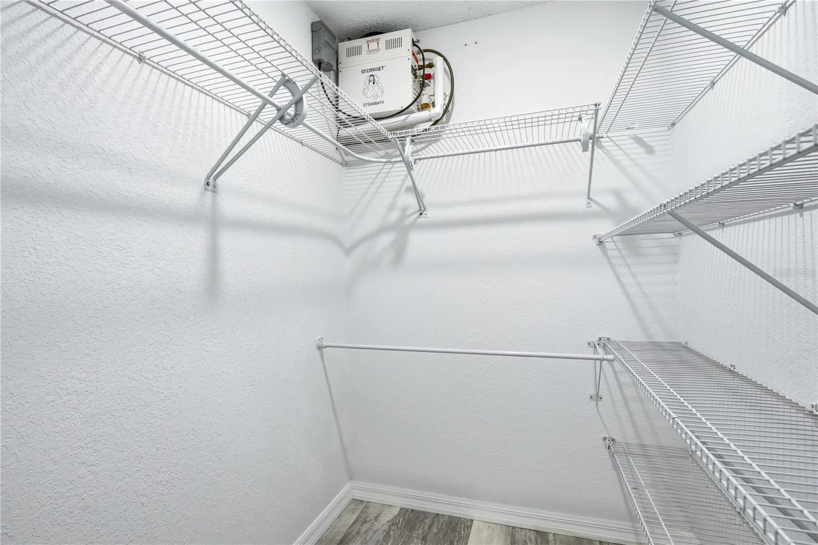 Master bedroom walk in closet
