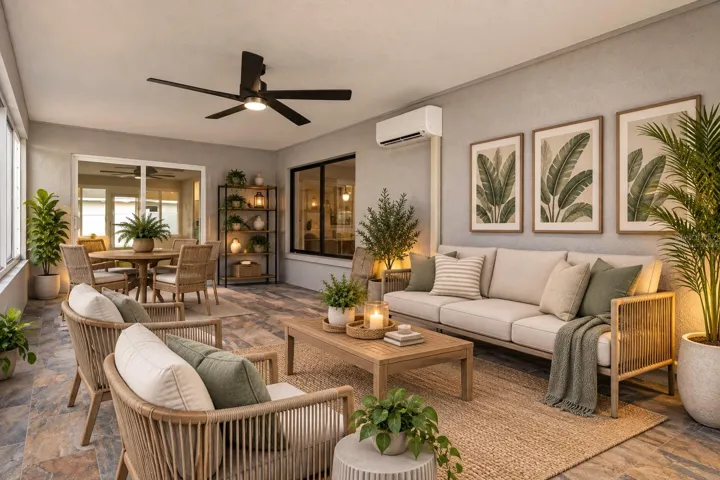 Virtually Staged Lanai