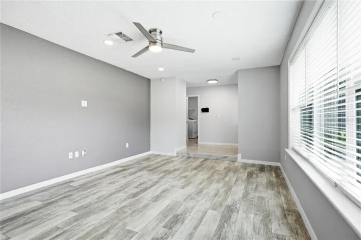 Unstaged Sunken Living Room
