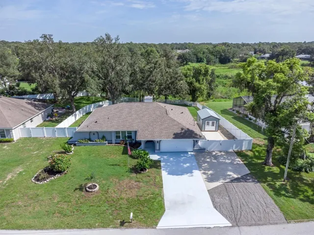 Overview of property overlooking large, private pond. no backyard neighbors!