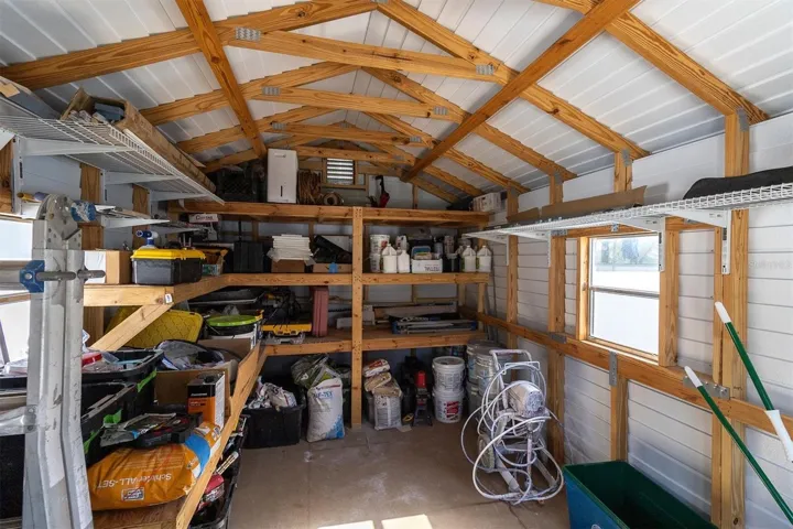 inside of shed