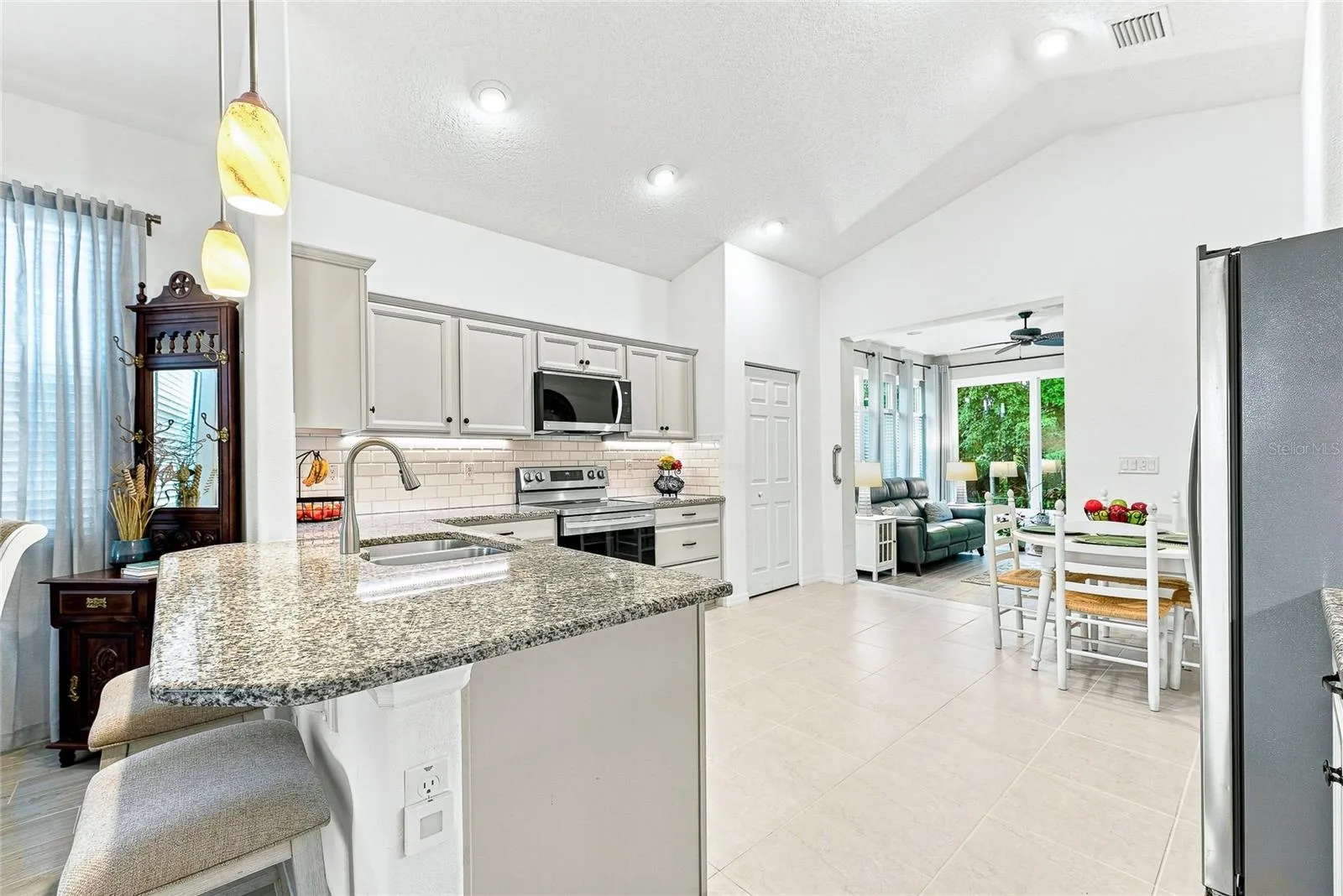 View of Kitchen looking towards the Florida/Sunroom