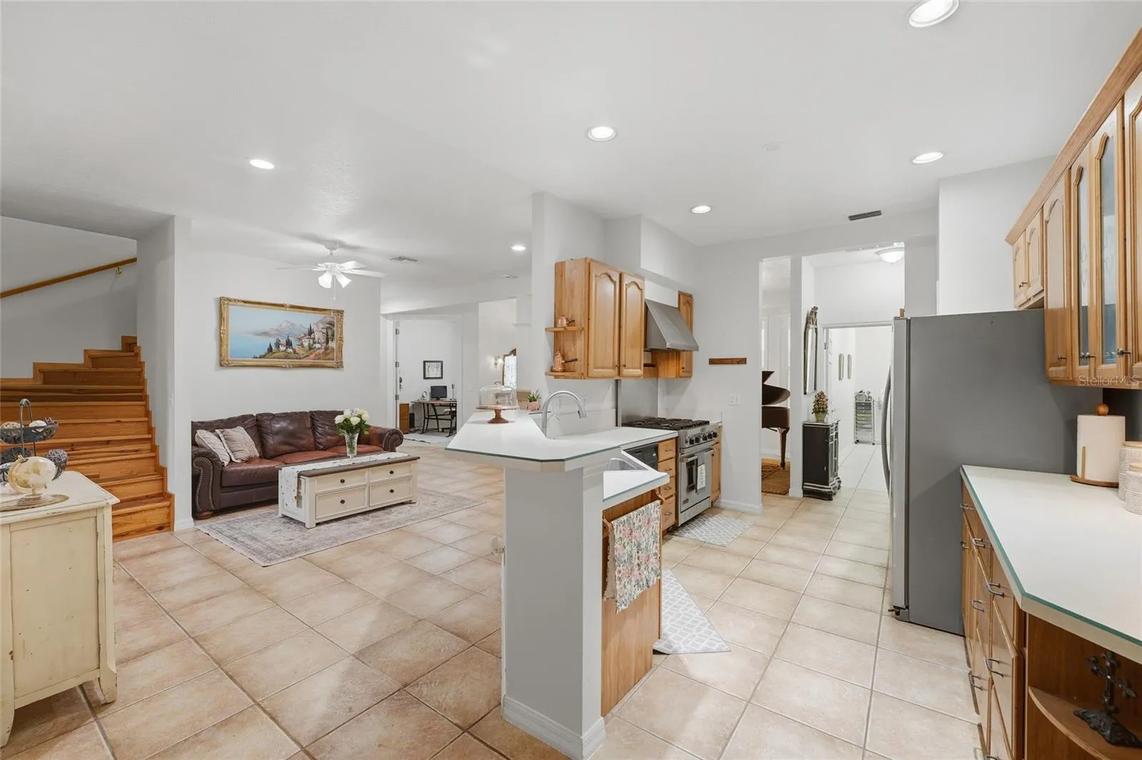 View of open floor plan