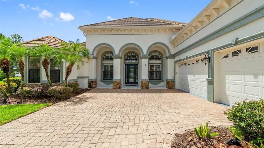 Front Elevation- Three Car Garage Facing Side
