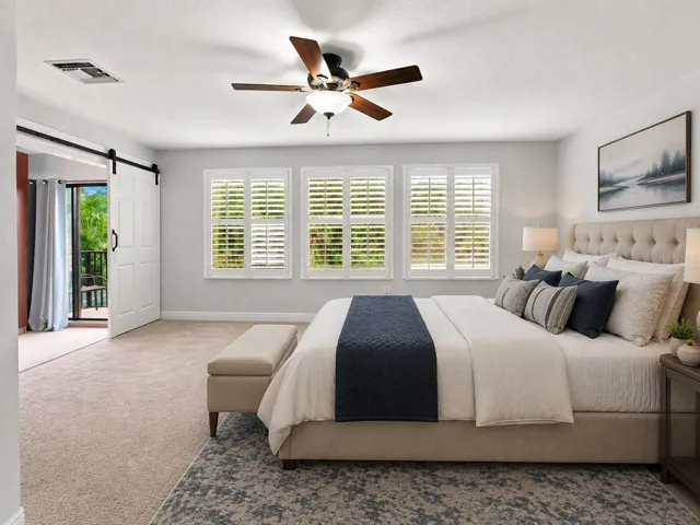 Virtually Staged Bedroom