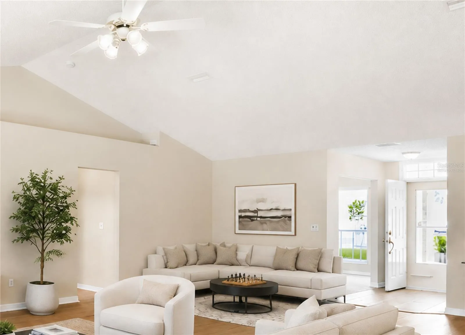 Virtually staged Great Room
