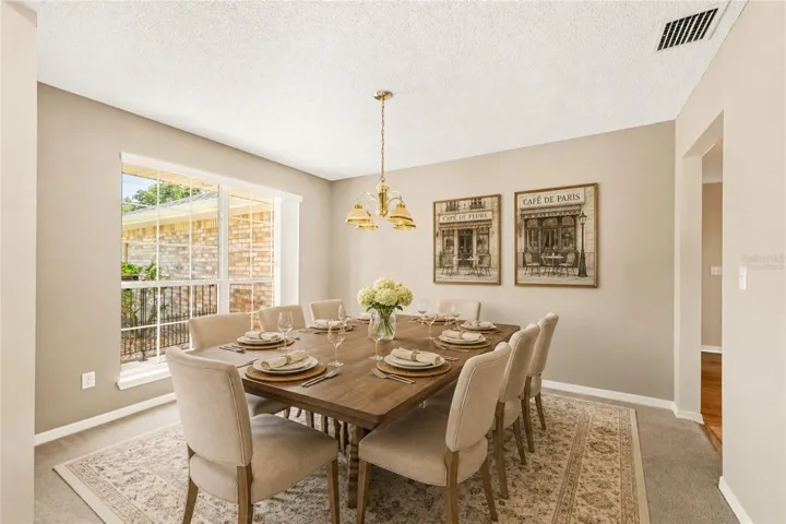 Virtually Staged Dining Room