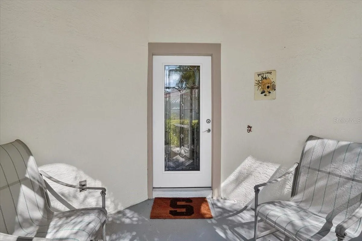 enclosed front door entrance