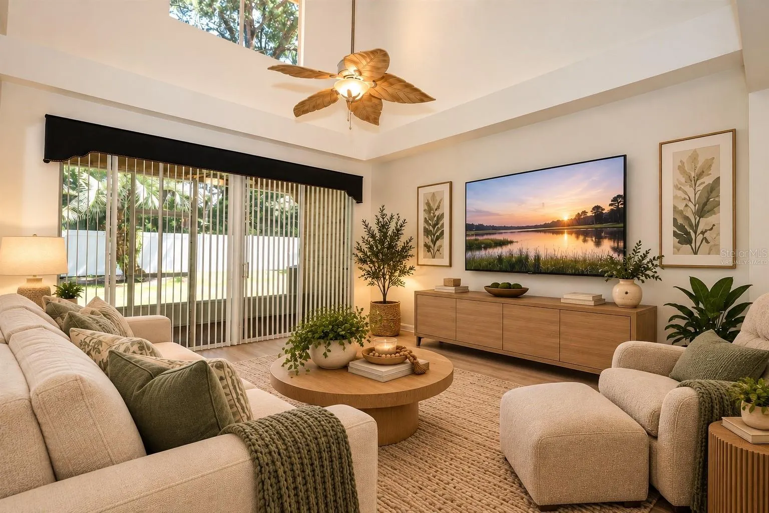 VIRTUALLY STAGED FAMILY ROOM