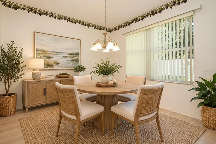 VIRTUALLY STAGED DINING ROOM