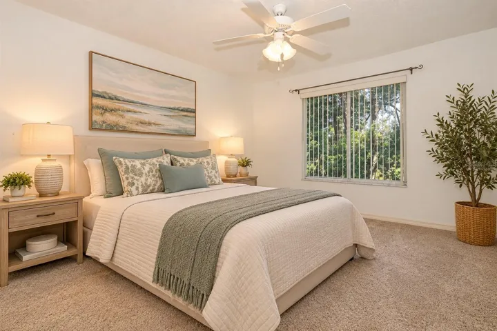 VIRTUALLY STAGED PRIMARY BEDROOM