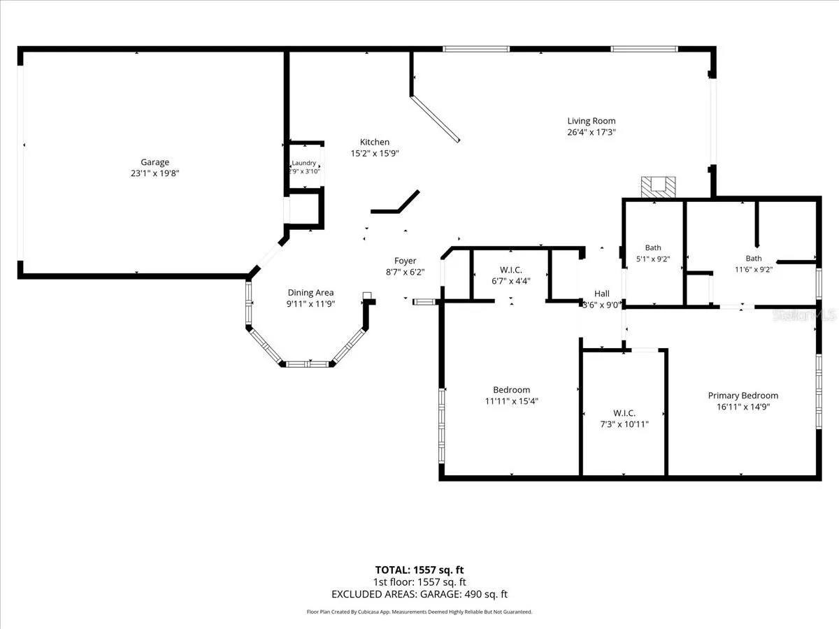 measurements approximate. Fireplace indicated is not included in sale
