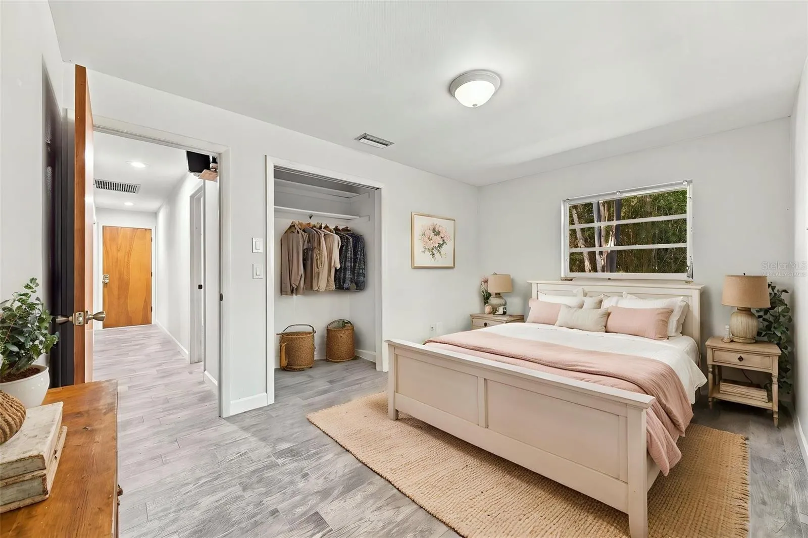 Virtually staged 2nd Bedroom