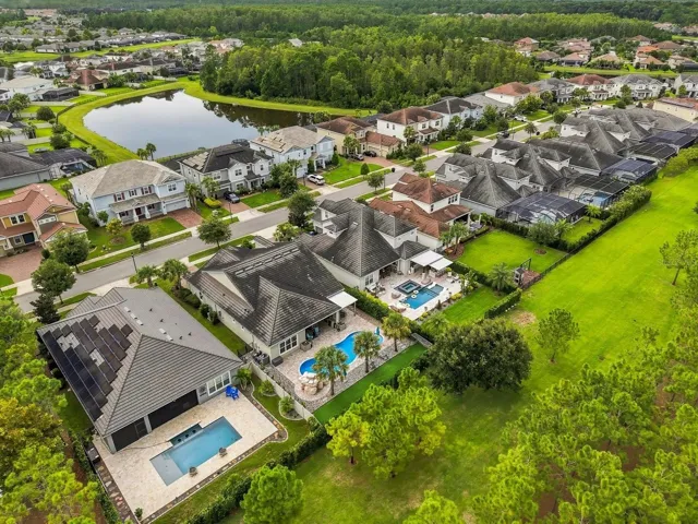 Expansive greenspace behind the home