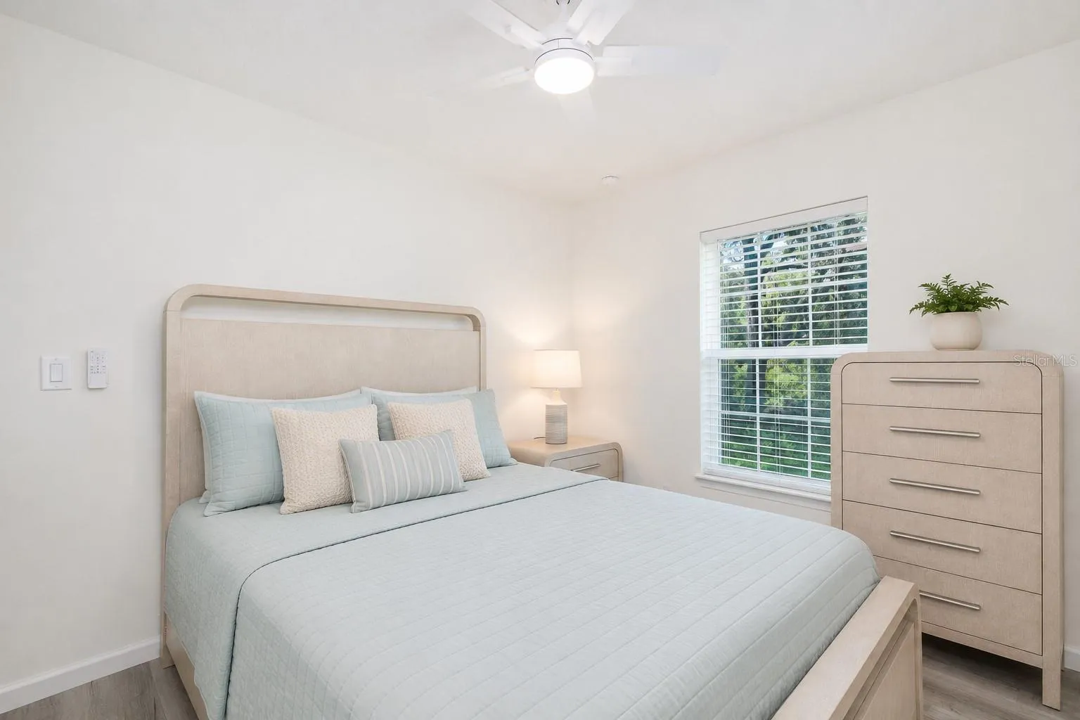 Bedroom two with closet.