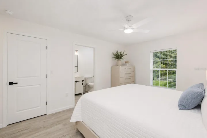 Master bedroom with ensuite and walk-in closet.
