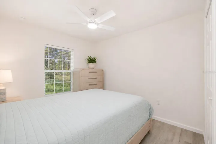 Bedroom two with closet.
