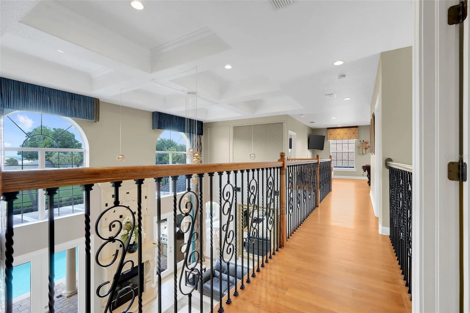 Real hardwood flooring upstairs.