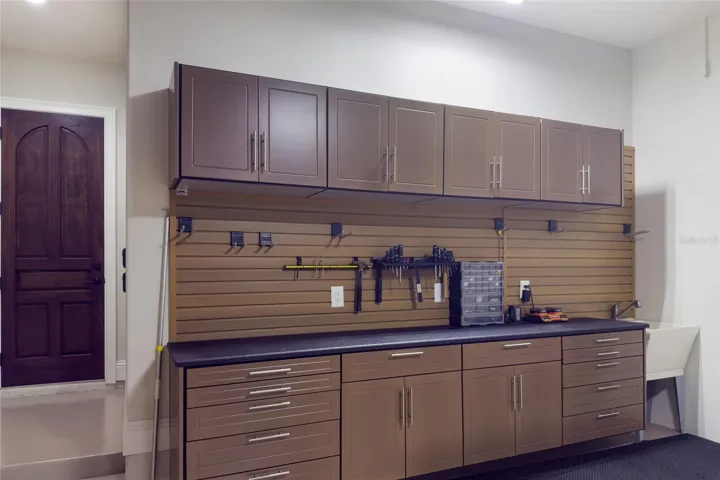 Work bench in East garage