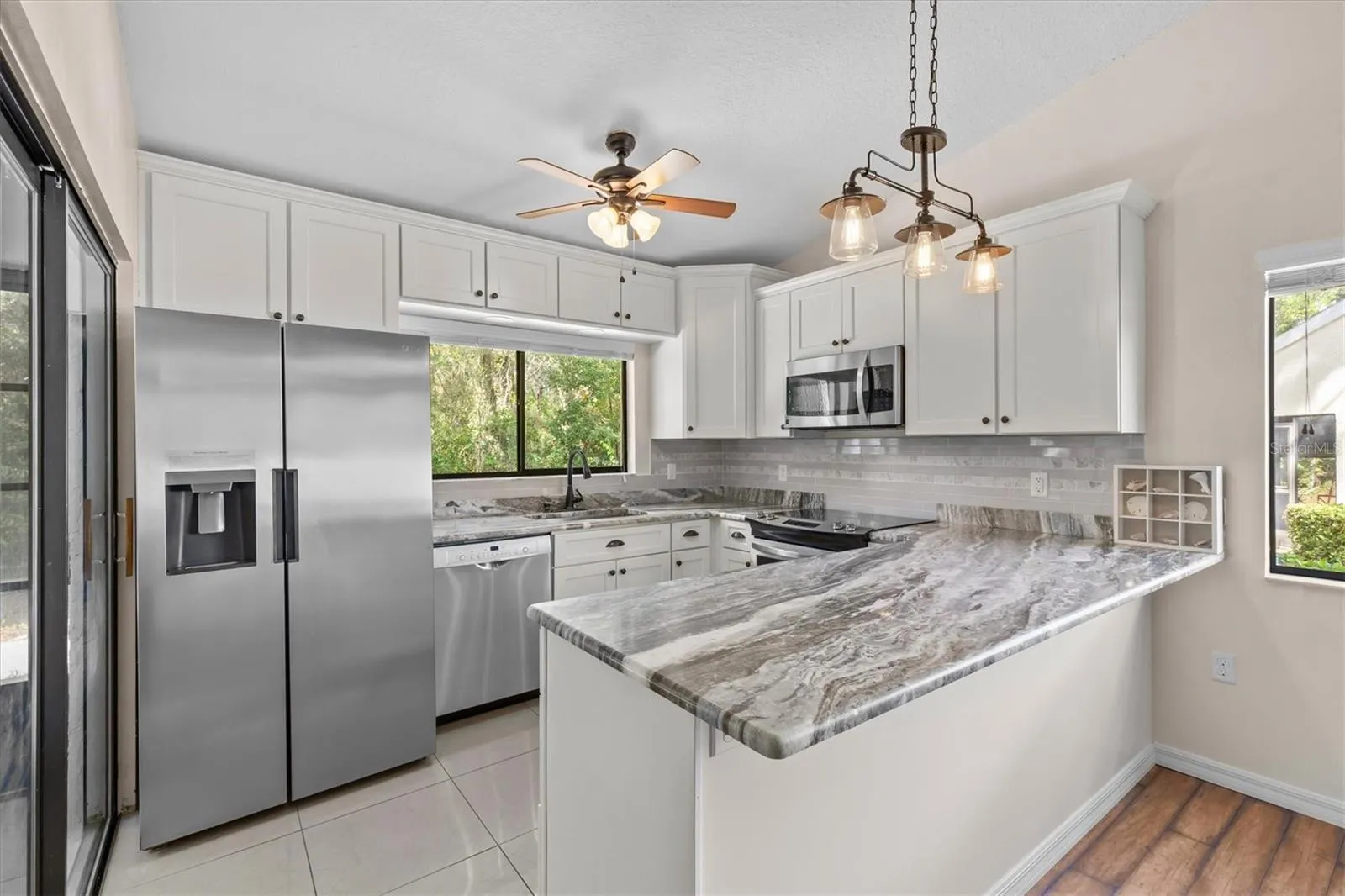Beautiful Remodeled Kitchen Open to the Dining & Living Area