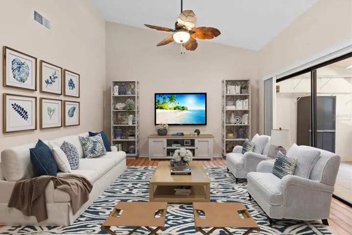 Virtually Staged Living Room