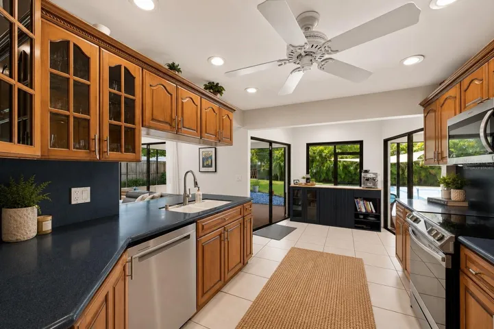 Custom Hardwood Cabinets - Virtually Staged