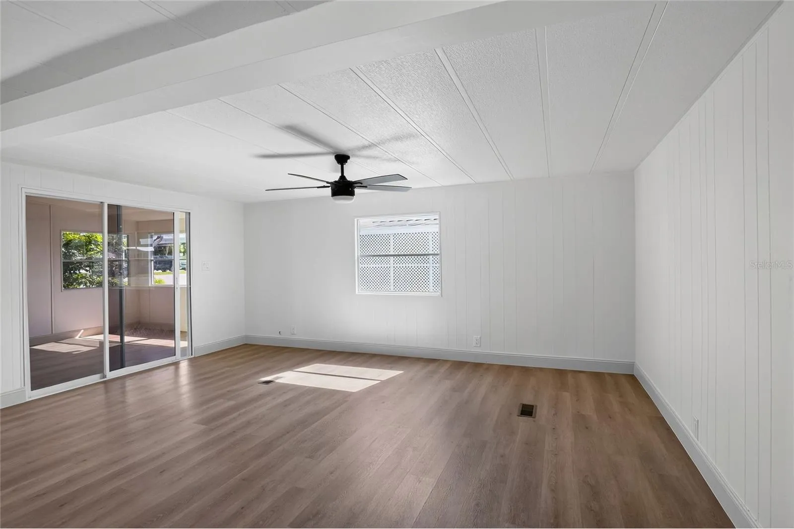 Living Room, with sliding door to Florida Room
