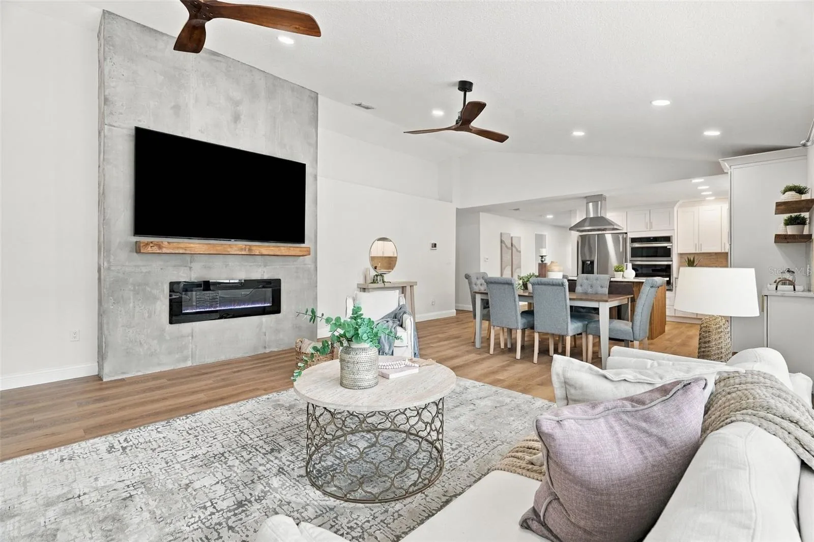 Open floor plan.