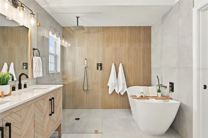 Primary bathroom.