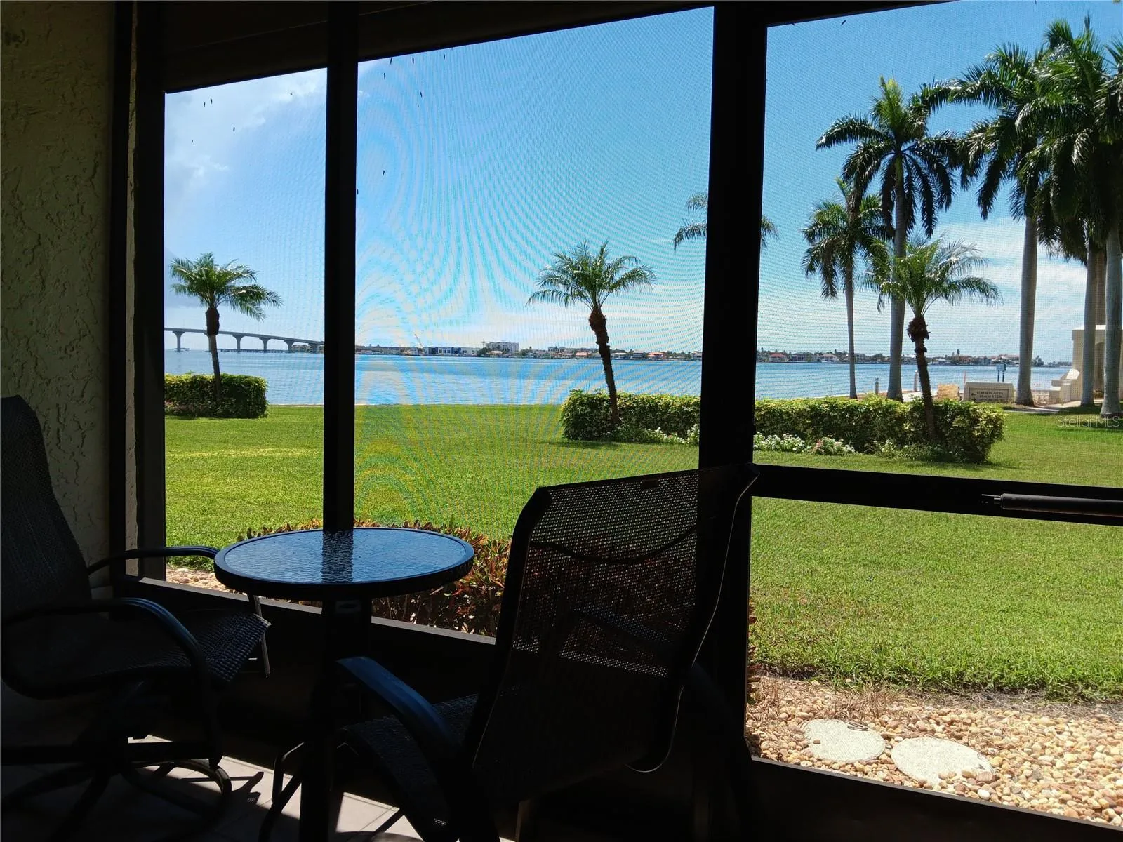 Perfect spot for morning coffee or evening cocktails.