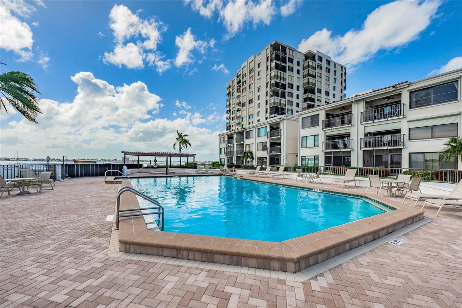 Bayfront heated pool.