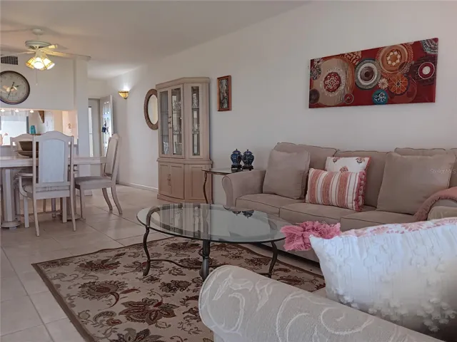 Open concept living room and dining room.