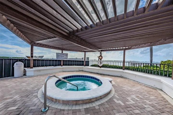 Heated spa.