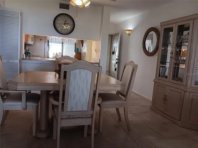 Spacious dining room is perfect for entertaining.