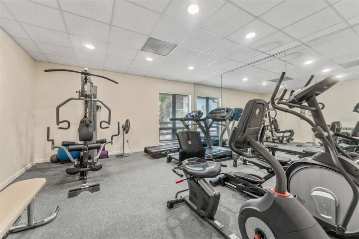 Work out room at the Clubhouse