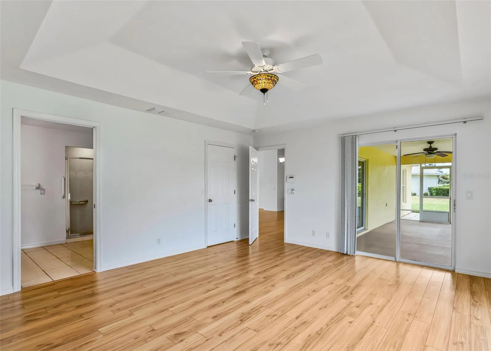 Sliding doors in Primary bedroom