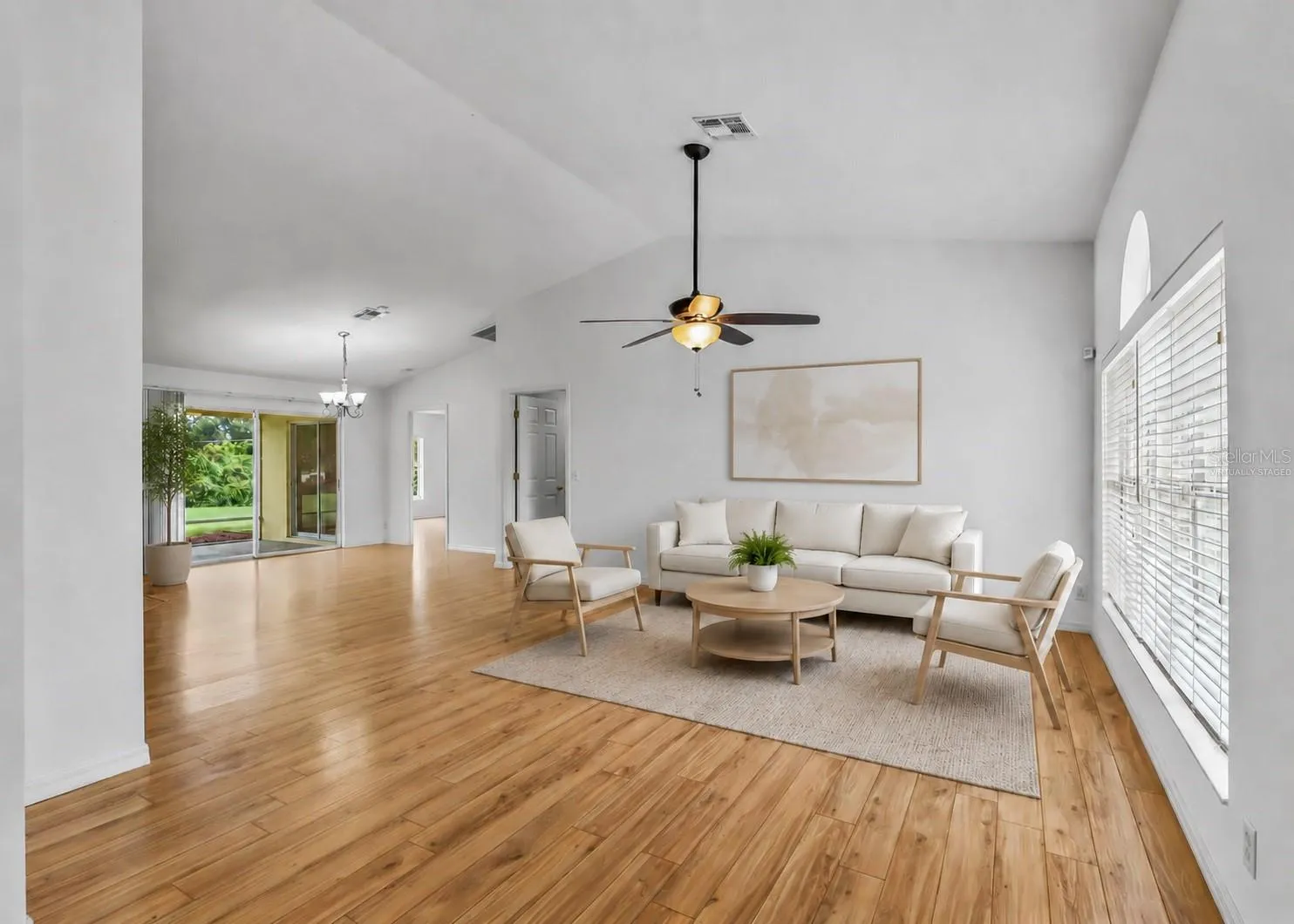 Great Room  Virtually staged