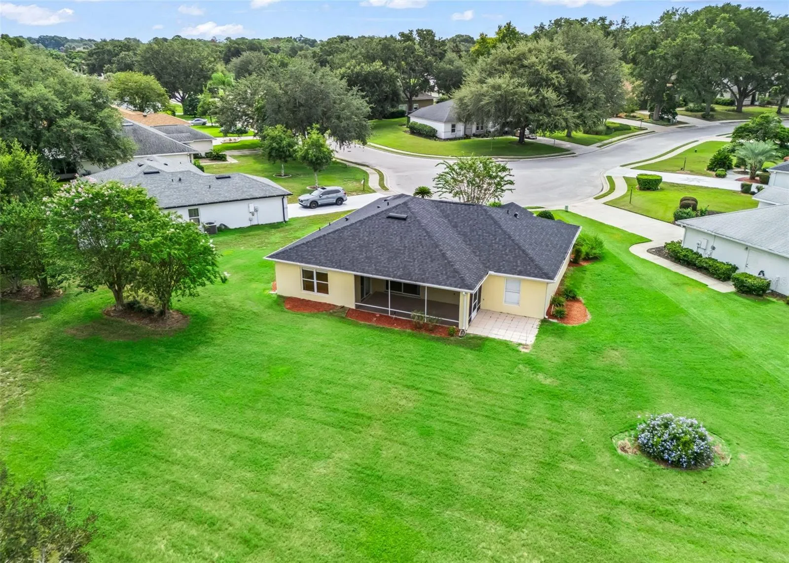 Aerial Back view of home
